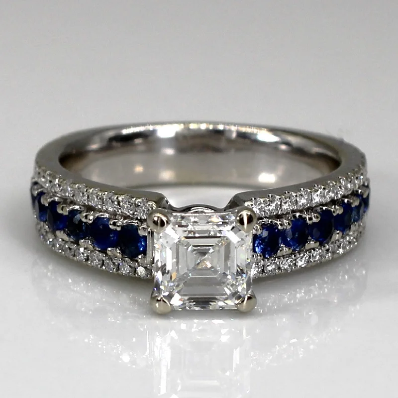 Exclusive Savings On Timeless Jewelry Pieces Diamond & Sapphire Engagement Ring | 1.65ctw VS1 F | SZ 6.25 |