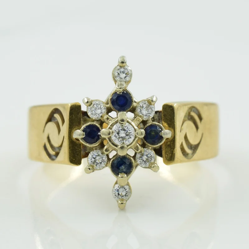 Premium Jewelry, Premium Discounts – Act Fast Diamond & Sapphire Ring | 0.20ctw, 0.14ctw | SZ 9.5 |