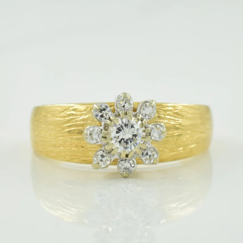 Premium Jewelry Now Available At Special Discounts Diamond with Diamond Halo Ring | 0.36ctw | SZ 7.5 |