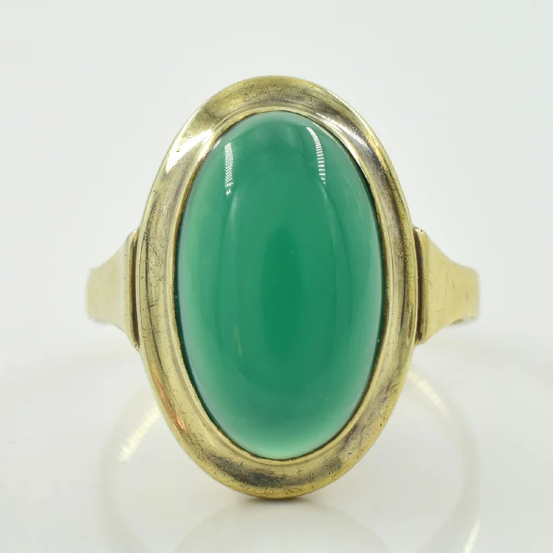 Discover Unique Jewelry With Special Limited-Time Offers Dyed Green Chalcedony Ring | 4.50ct | SZ 6.5 |