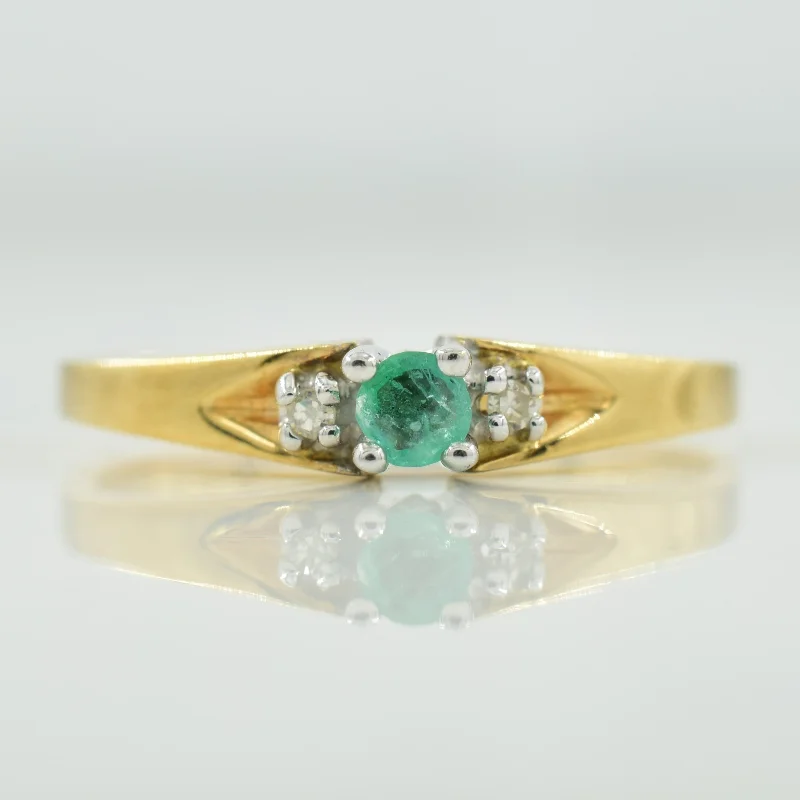 Shop Dazzling Jewelry At The Best Prices Emerald & Diamond Ring | 0.10ct, 0.01ctw | SZ 6 | Shop Dazzling Jewelry At The Best Prices Emerald & Diamond Ring | 0.10ct, 0.01ctw | SZ 6 |