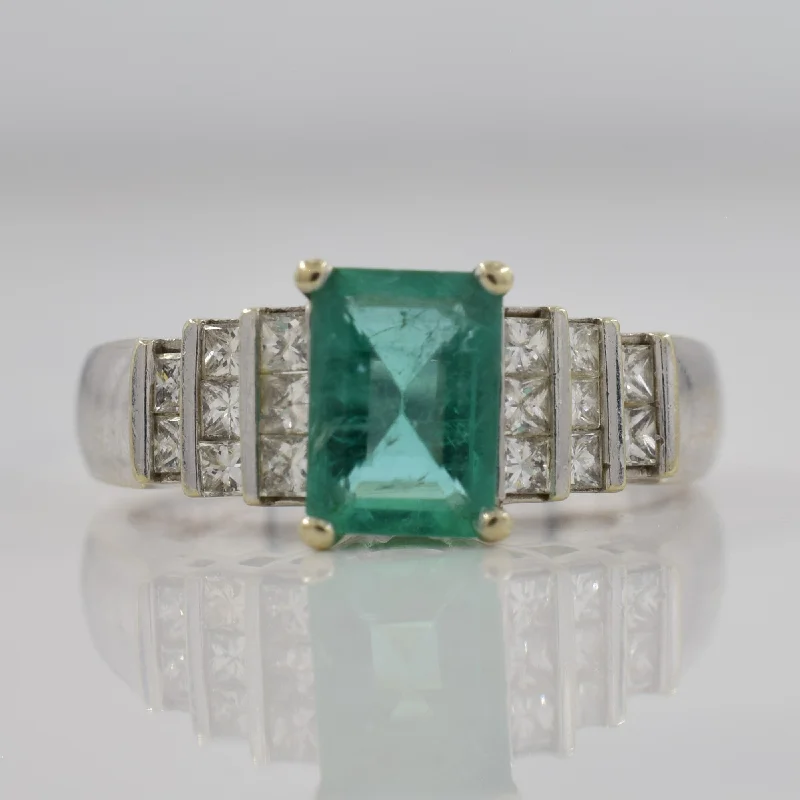 Affordable Luxury Jewelry For Every Occasion Emerald & Diamond Ring | 1.00ct, 0.32ctw | SZ 5.75 | Affordable Luxury Jewelry For Every Occasion Emerald & Diamond Ring | 1.00ct, 0.32ctw | SZ 5.75 |