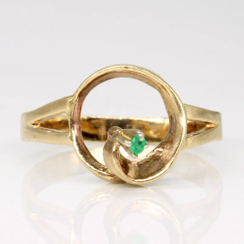 Exclusive Jewelry Sale – Grab Timeless Pieces Now Abstract Emerald Ring | 0.02ct | SZ 7 |