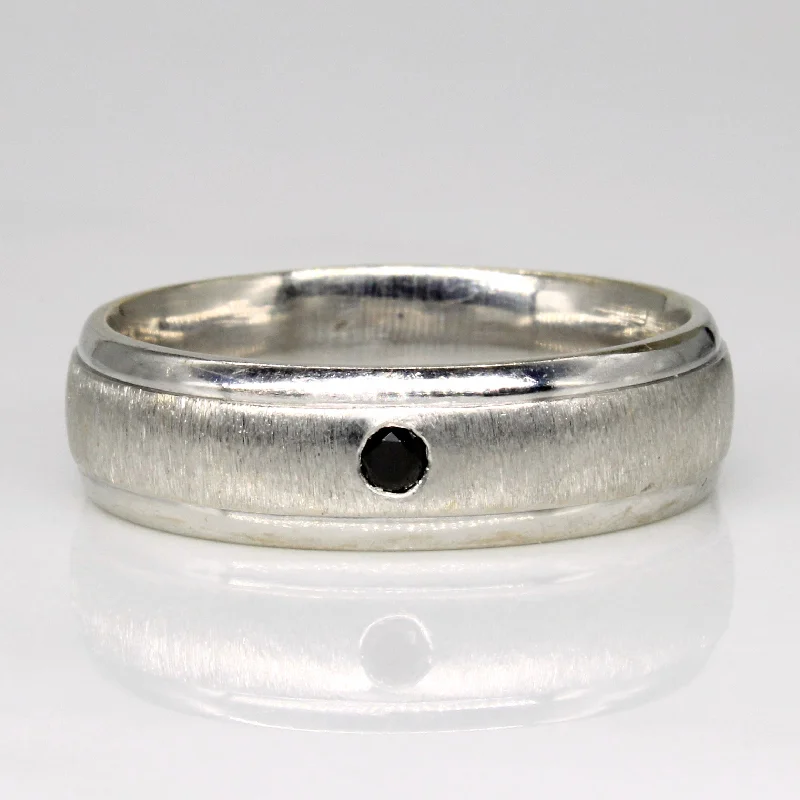 Jewelry Clearance – Final Chance To Save Big Flush Set Black Diamond Ring | 0.05ct | SZ 11.25 |