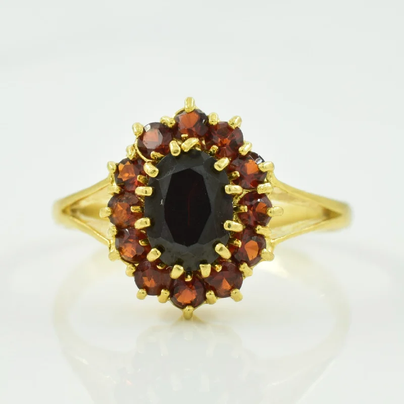 Personalized Jewelry Sale – Unique Gifts At Low Prices Garnet Cocktail Ring | 1.41ctw | SZ 7.5 |