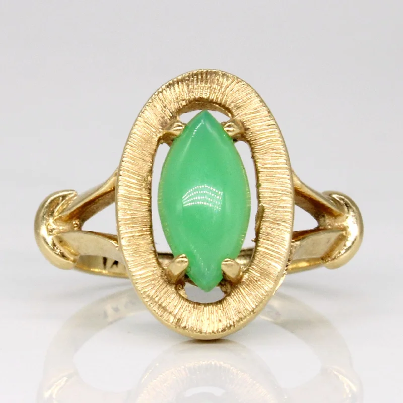 Shop Dazzling Jewelry At The Best Prices Green Agate Cocktail Ring | 0.90ct | SZ 3.75 |