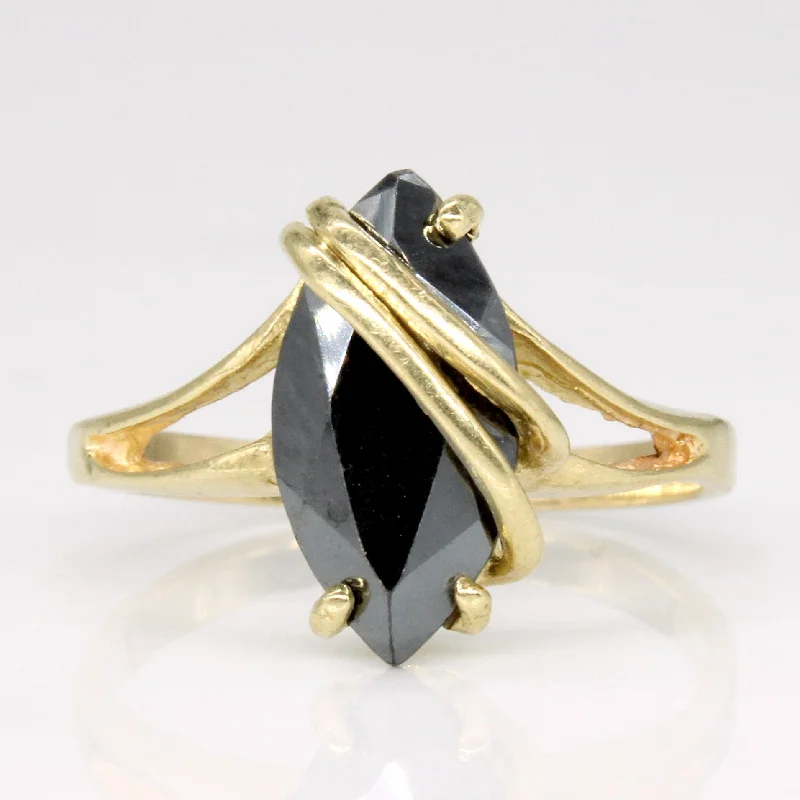 Stunning Jewelry Pieces At The Lowest Prices Ever Hematite Cocktail Ring | 2.50ct | SZ 7 |