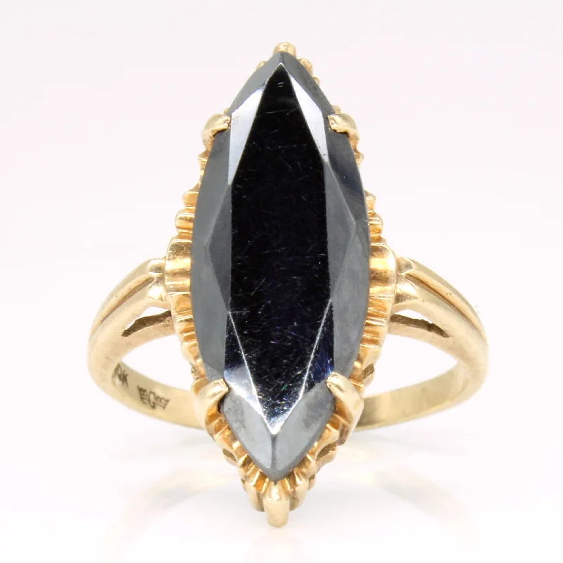 Classic And Modern Jewelry Styles On Sale Hematite Cocktail Ring | 5.30ct | SZ 5.25 |