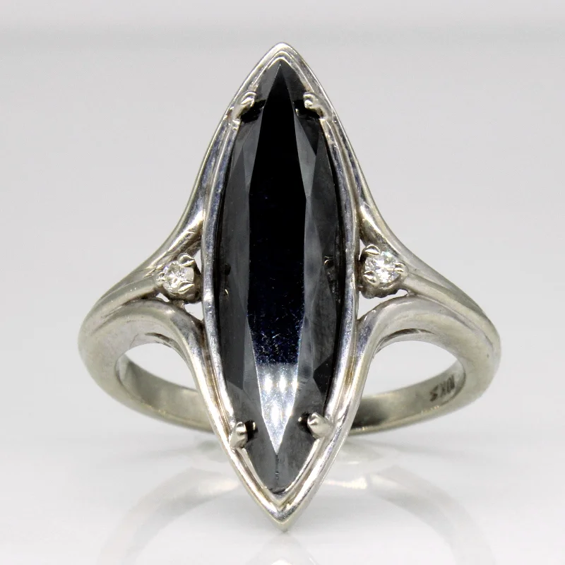 Exclusive Jewelry Markdowns – Limited-Time Offer Hematite & Diamond Cocktail Ring | 5.40ct, 0.04ctw | SZ 8.25 |