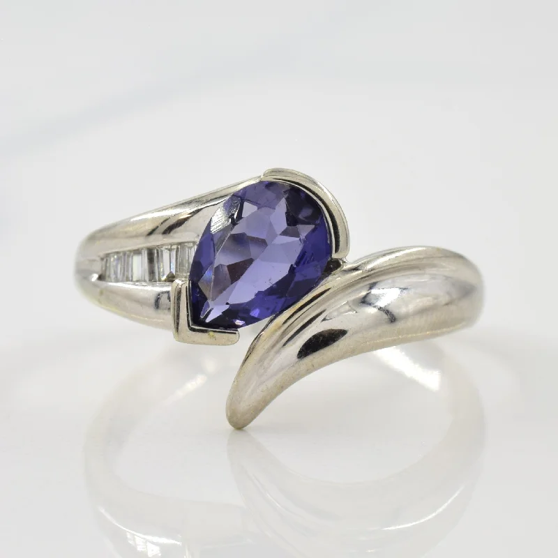 Your Dream Jewelry At Dream Prices – Shop Now Iolite & Diamond Bypass Ring | 0.86ct, 0.08ctw | SZ 9.5 |
