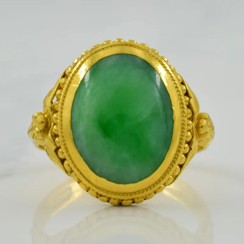 Exclusive Online Discounts On Stylish Jewelry Jadeite Cocktail Ring | 4.50ct | SZ 7.5 |
