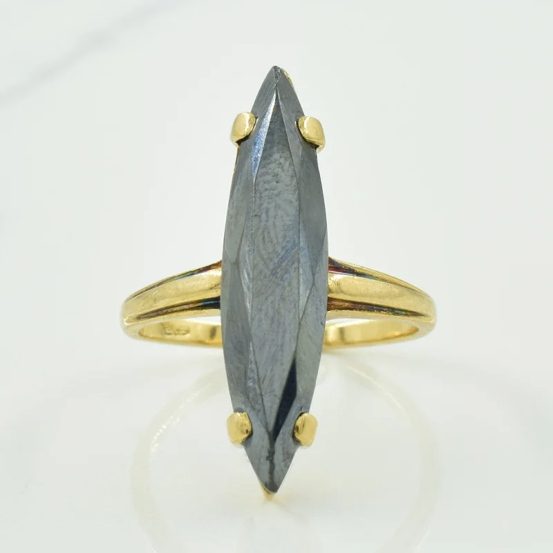 Your Perfect Accessory At The Perfect Price Marquise Hematite Ring | 4.80ct | SZ 6.25 |