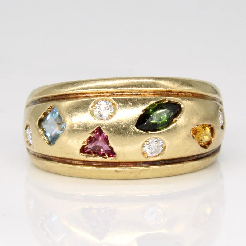 Sparkle For Less – Shop Our Limited-Time Jewelry Deals Multi Gem Abstract Cocktail Ring | 0.56ctw | SZ 6.5 |