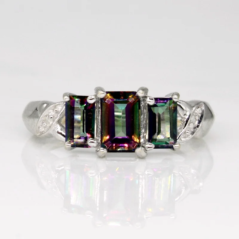 Elegant Jewelry At Unbeatable Offers – Shop Before It's Gone Mystic Topaz & Diamond Cocktail Ring | 1.40ctw, 0.01ctw | SZ 5.75 |