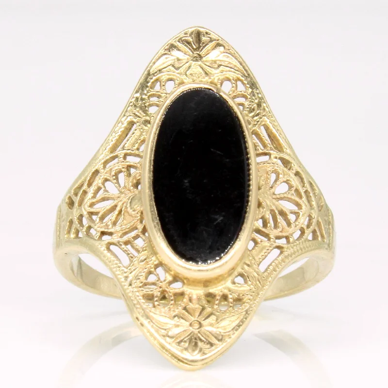 Personalized Jewelry Sale – Meaningful Gifts At Great Prices Onyx Cocktail Ring | 1.40ct | SZ 6.75 |