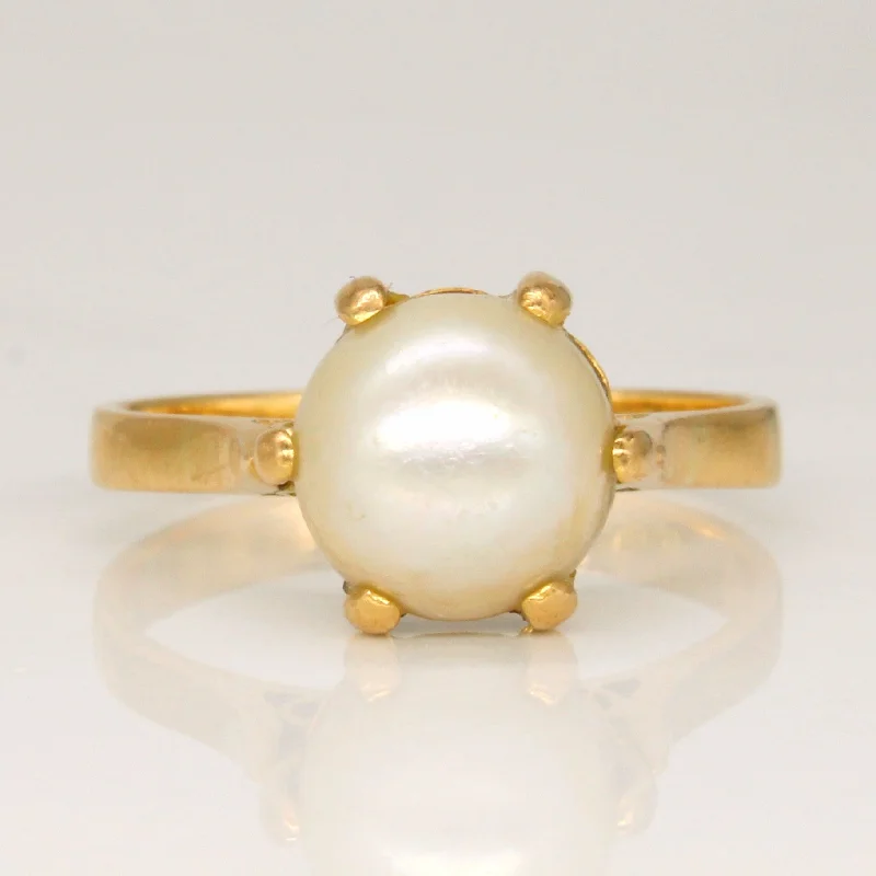 Fashion-Forward Jewelry At Incredible Prices Pearl Cocktail Ring | SZ 8 |