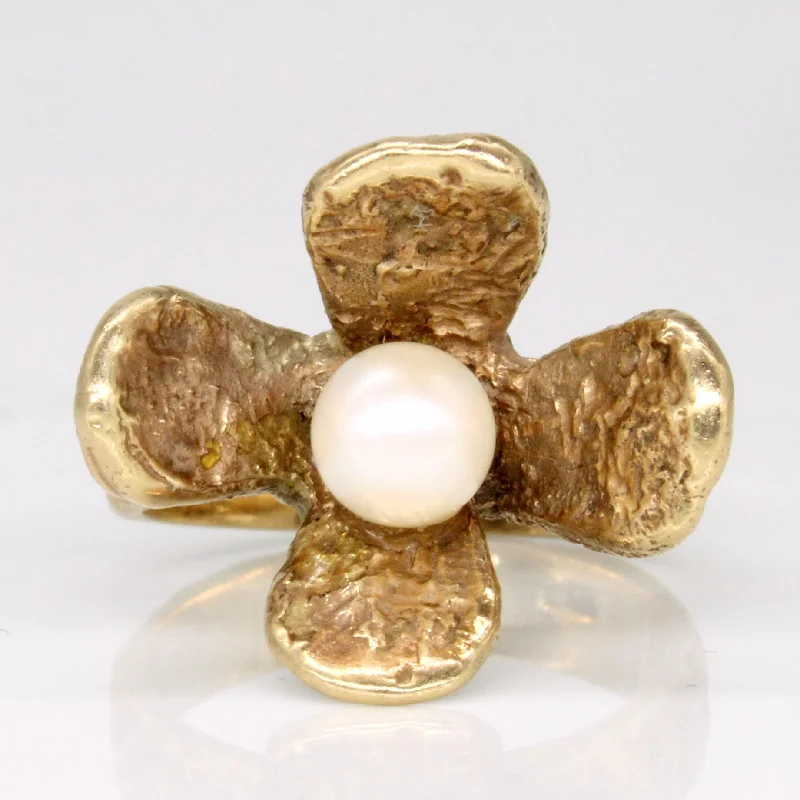 Personalized Jewelry Sale – Unique Pieces At Great Prices Pearl Flower Ring | SZ 6.25 |