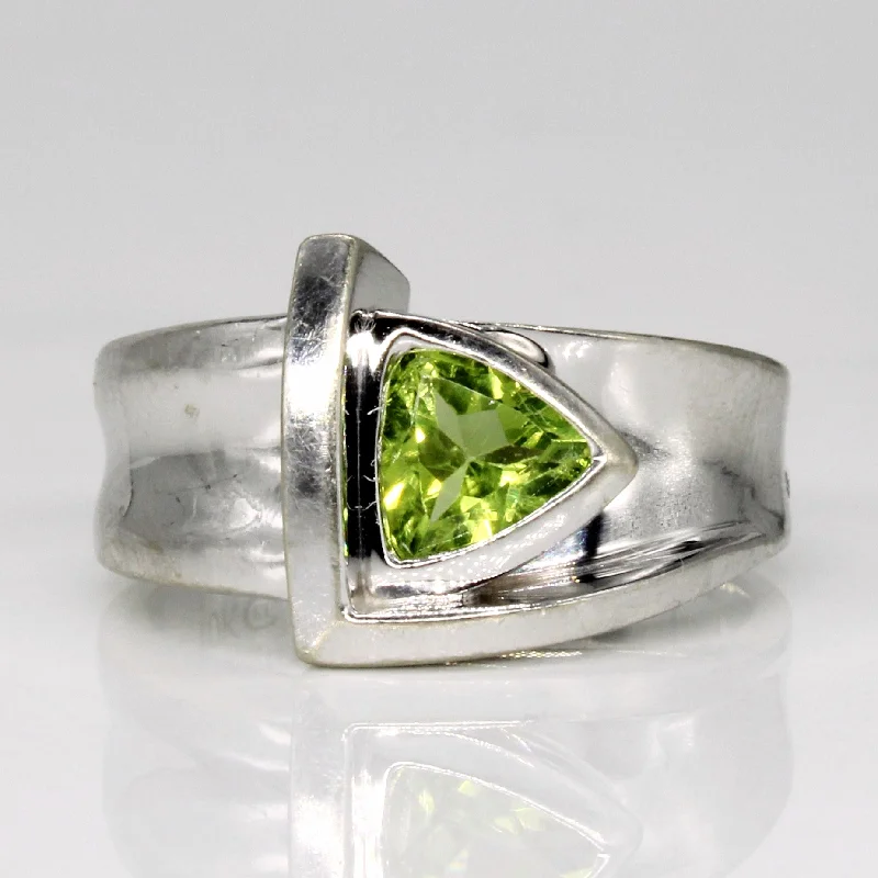 Modern Jewelry At Exclusive Discounts – Shop Today Peridot Cocktail Ring | 0.65ct | SZ 6.5 |