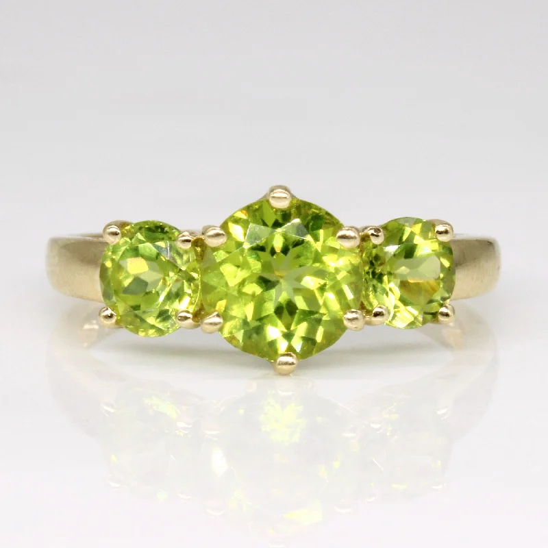 Exclusive Jewelry Offers – Shine For Less Peridot & Diamond Ring | 2.00ctw, 0.01ctw | SZ 7.75 |