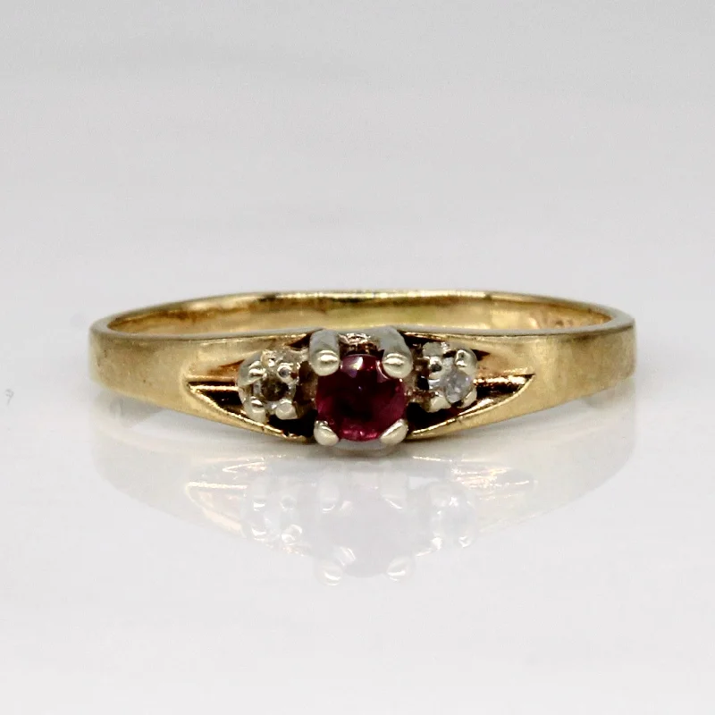 Exclusive Jewelry Bundles At Discounted Rates Ruby & Diamond Ring | 0.05ct, 0.02ctw | SZ 3 |