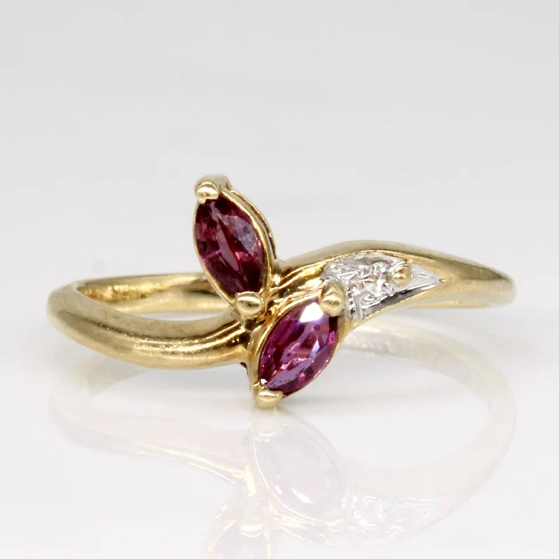 Stunning Statement Jewelry, Unbeatable Discounts Ruby & Diamond Ring | 0.17ctw, 0.01ct | SZ 4 |