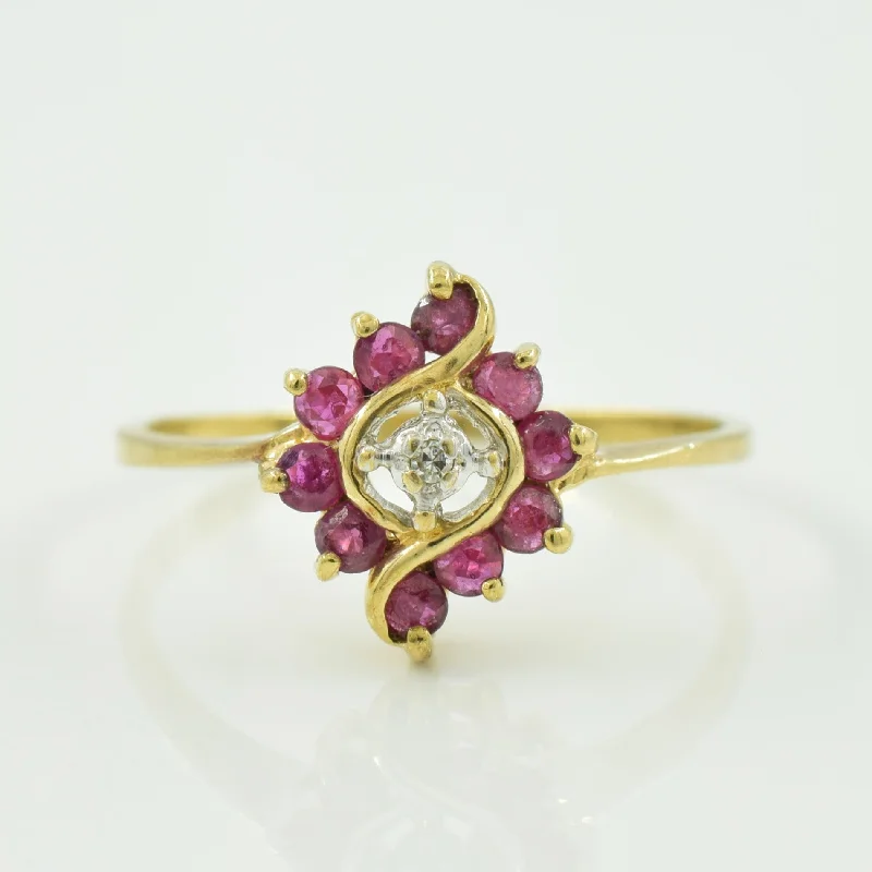 Shine Without Limits – Jewelry Sale Happening Now Ruby & Diamond Bypass Ring | 0.35ctw, 0.005ct | SZ 6.75 |