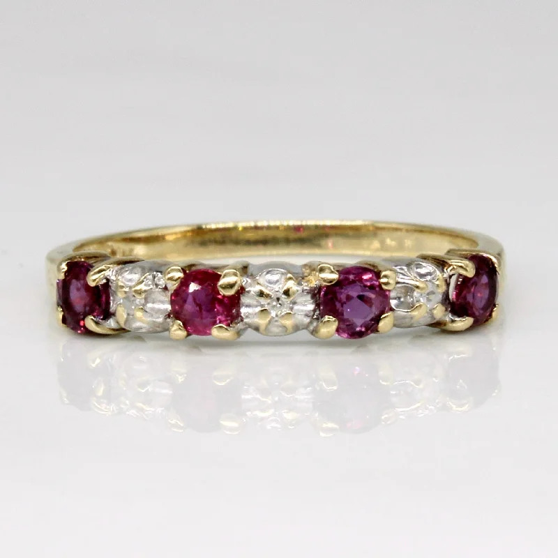 Flash Sale On Stunning Jewelry – Don't Miss Out Ruby & Diamond Ring | 0.36ctw, 0.01ctw | SZ 5.75 |