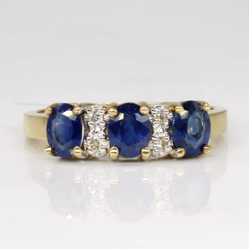 The Perfect Jewelry Piece At The Perfect Price Sapphire & Diamond Cocktail Ring | 1.00ctw, 0.04ctw | SZ 6.5 |