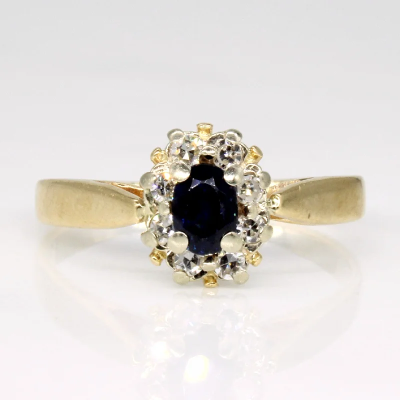 Special Sale On Handcrafted Jewelry – Shop Today Sapphire & Diamond Halo Ring | 0.30ct, 0.16ctw | SZ 7.25 |