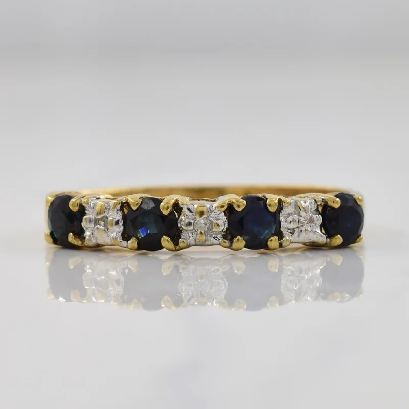 Shine Bright With Our Special Jewelry Promotions Sapphire & Diamond Ring | 0.36ctw, 0.01ctw | SZ 7 |