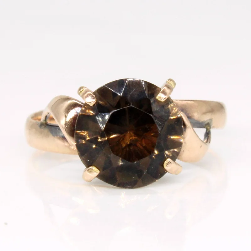 Last Chance To Grab Your Favorite Jewelry At A Discount Smoky Quartz Cocktail Ring | 1.40ct | SZ 4 |