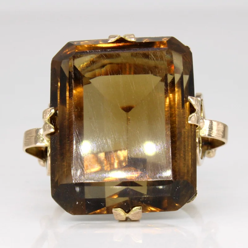 Fashion-Forward Jewelry At Incredible Prices Smoky Quartz Cocktail Ring | 32.00ct | SZ 8.25 |