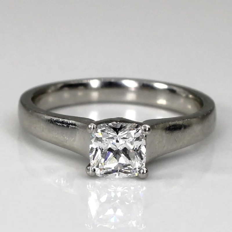 Sparkle In Style With Our Best Jewelry Deals Solitaire Cushion Diamond Engagement Platinum Ring | 0.58ct IF E | SZ 5.5 |