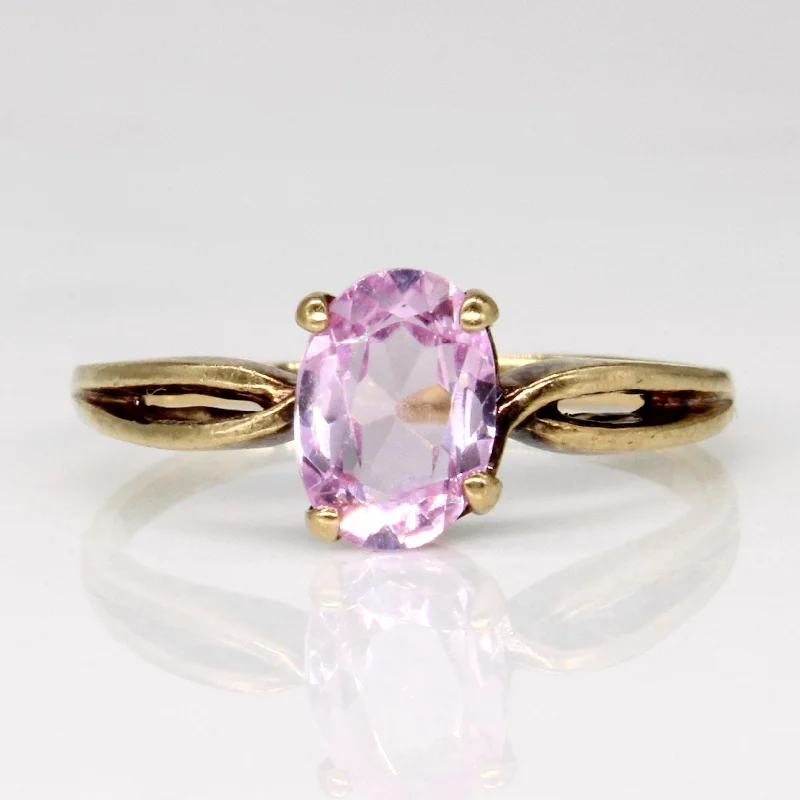 Huge Savings On Premium Jewelry Styles Synthetic Pink Sapphire Ring | 0.78ct | SZ 4.5 |