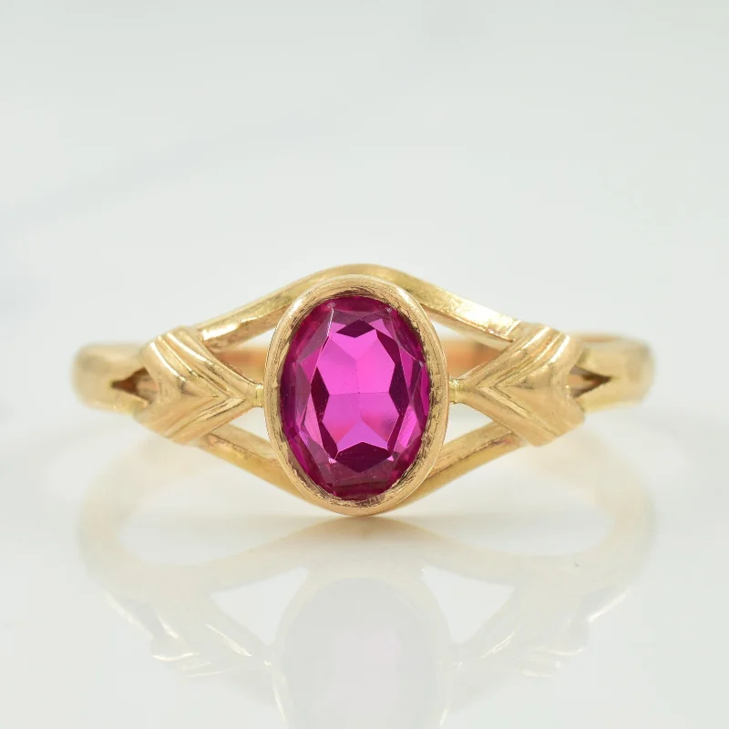 Don't Miss Out On Bestselling Jewelry At Special Prices Synthetic Ruby Ring | 1.35ct | SZ 11.5 |