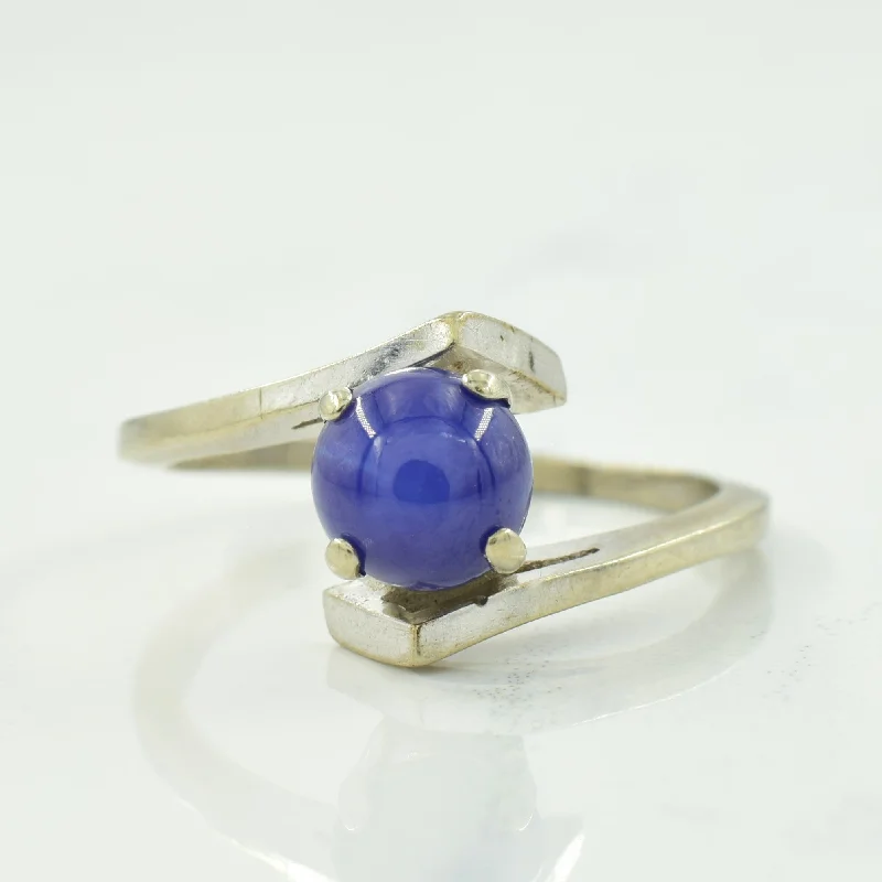 Shop Modern Jewelry Collections With Exclusive Discounts Synthetic Star Sapphire Bypass Ring | 1.10ct | SZ 5.75 |