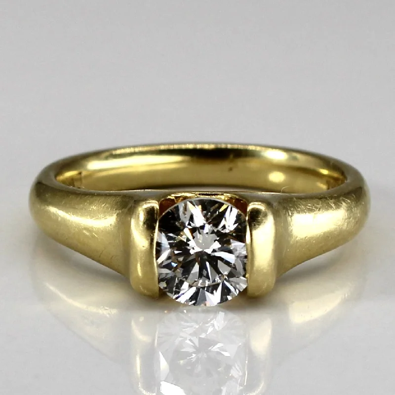 Beautiful Jewelry, Breathtaking Discounts – Hurry In Tension Set Solitaire Diamond Engagement Ring | 0.90ct SI2 G/H| SZ 6 |
