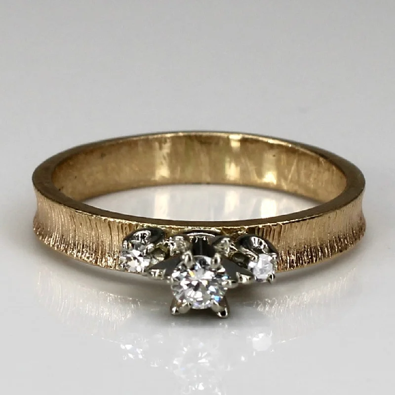 Luxury Meets Affordability – Jewelry Sale Live Now Three Stone Diamond Ring | 0.17ctw | SZ 7.25 |