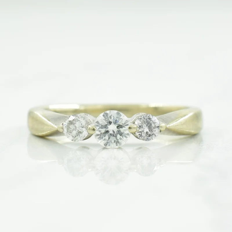 Timeless Elegance At Unbelievable Discounts Three Stone Diamond Ring | 0.24ctw | SZ 3.5 |