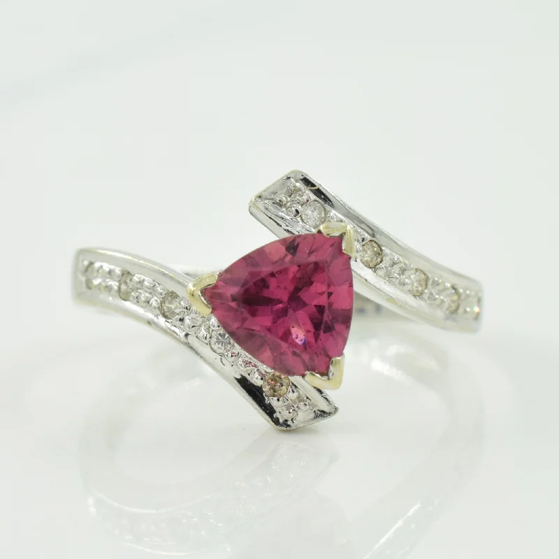Shine Without Limits – Jewelry Sale Happening Now Tourmaline & Diamond Bypass Ring | 0.60ct, 0.05ctw | SZ 4.75 |