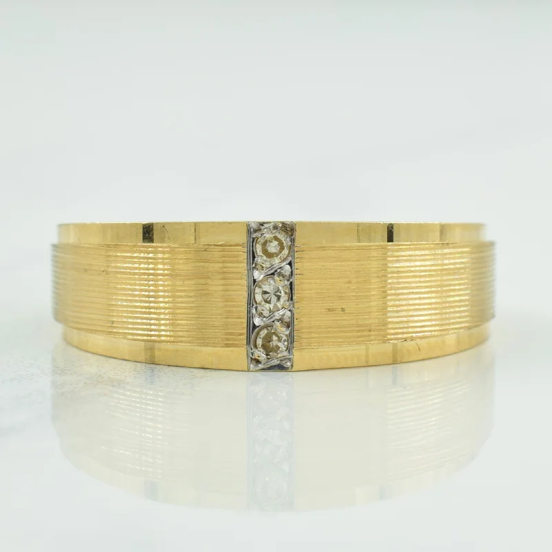 High-End Sparkle, Low-End Prices – Jewelry Sale Live Vertical Pave Set Diamond Ring | 0.03ctw | SZ 10.25 |