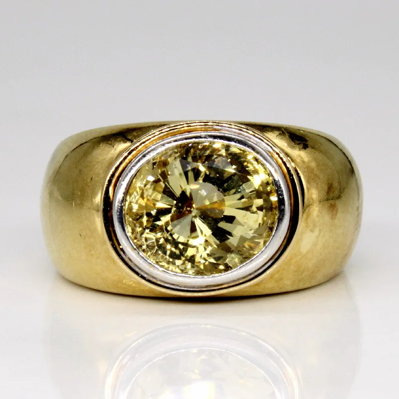 Handcrafted Jewelry Sale – Unique Designs At Low Prices Yellow Sapphire Cocktail Ring | 5.10ct | SZ 7.25 |