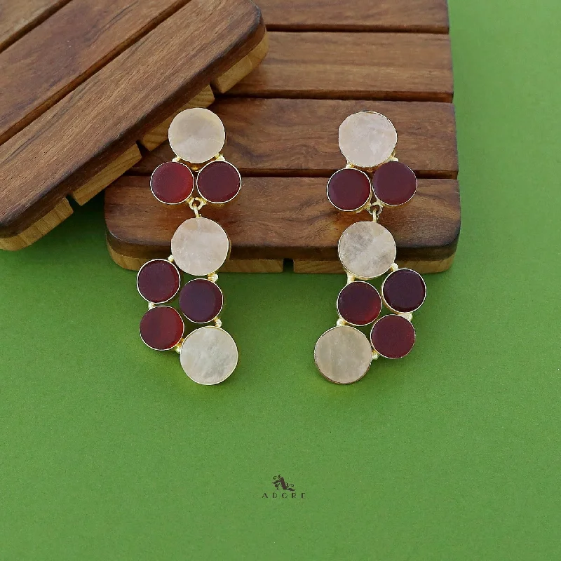 Limited-Time Jewelry Sale – Don't Miss These Deals Amla Golden Circle Raw Stone Earring