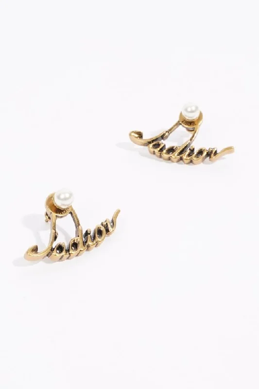 Exclusive Jewelry Sale – Shine For Less Christian Dior Womens Jadore Earrings Brass