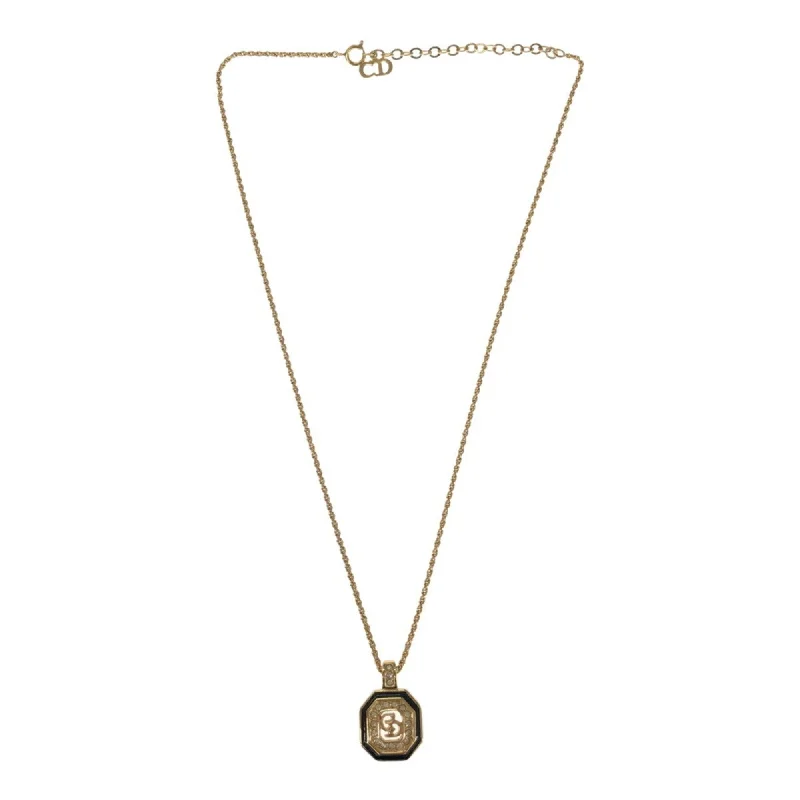 Limited-Time Jewelry Discounts – Shine Without The Splurge CHRISTIAN DIOR octagon logo CD necklace accessories brand accessory Lady's gold VINTAGE vintage OLD old