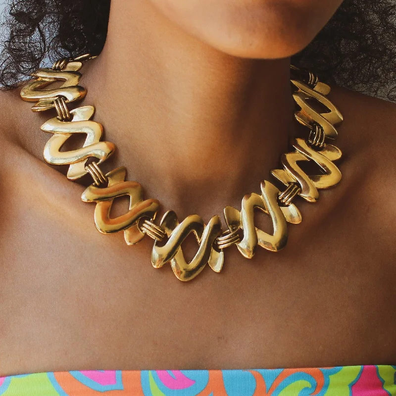Breathtaking Jewelry At Limited-Time Savings CHRISTIAN DIOR Vintage Necklace, 1980s Dynasty Era