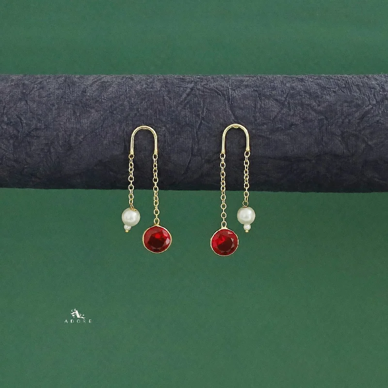 Jewelry Clearance Sale – Final Reductions Danica Hanging Golden Glossy Pearl Earring