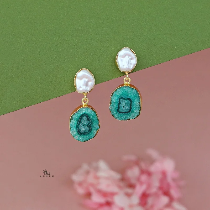 Flash Deals On Fine Jewelry – Shop Before It's Gone Elvera Baroque + Agate Earring