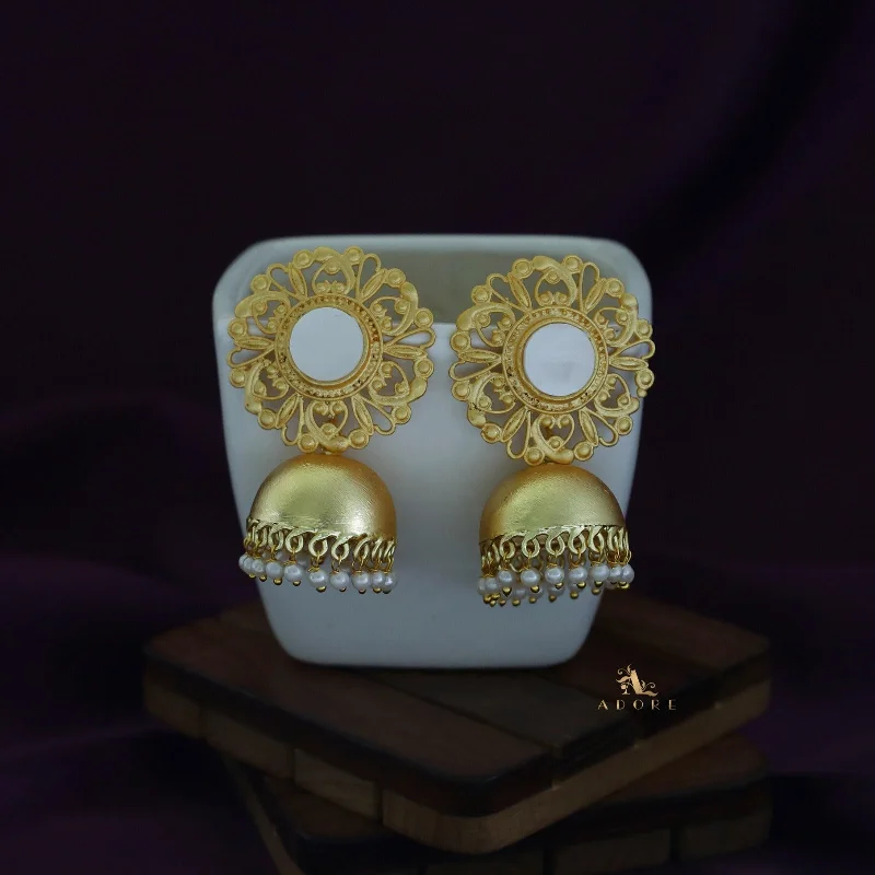 Limited-Time Jewelry Sale – Don't Miss Out On Dazzling Discounts Golden Floral MOP + Pearl Jhumka