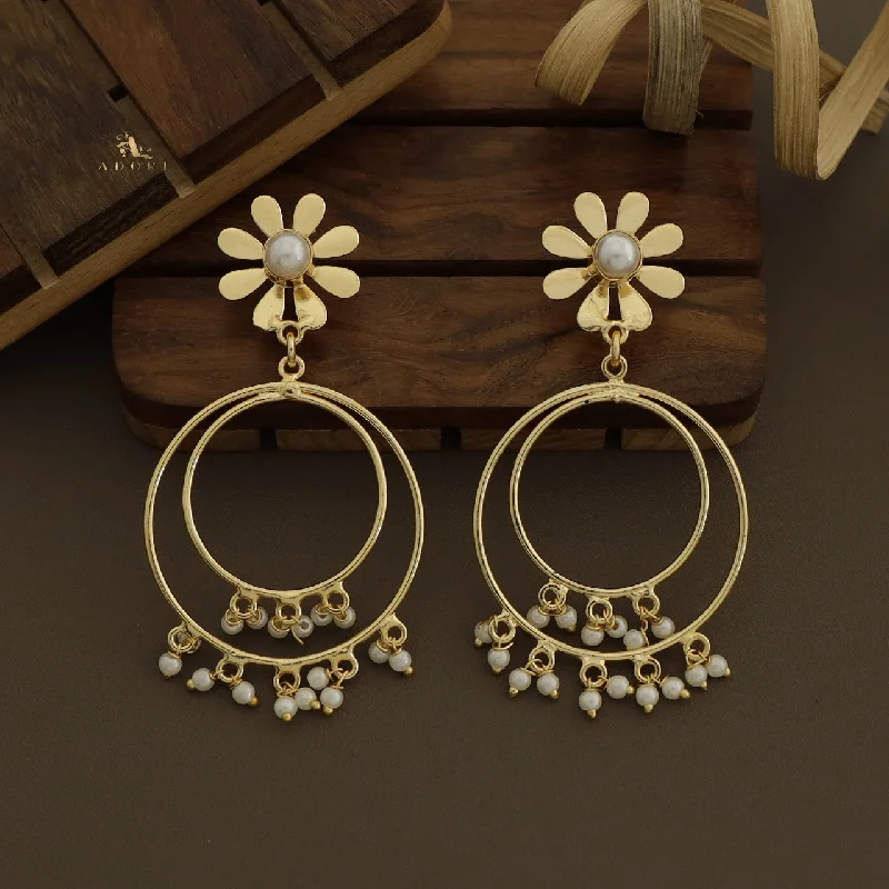 Affordable Luxury Jewelry For Every Occasion Golden Midhila Floral Resonant Earring